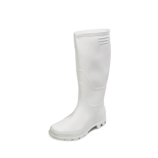 Μπότα γόνατος PVC λευκή (KNEE PVC BOOT)